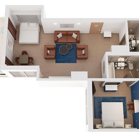 Hilton Rijeka Costabella Beach Resort And Spa Exterior foto A 3D floorplan of a typical hotel room
